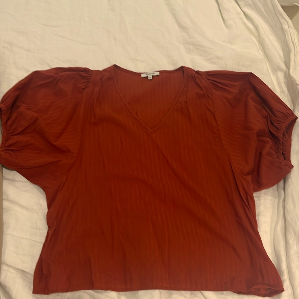 Madewell Rust Blouse